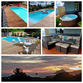 Villa Caraibea très belle vue mer des caraibes